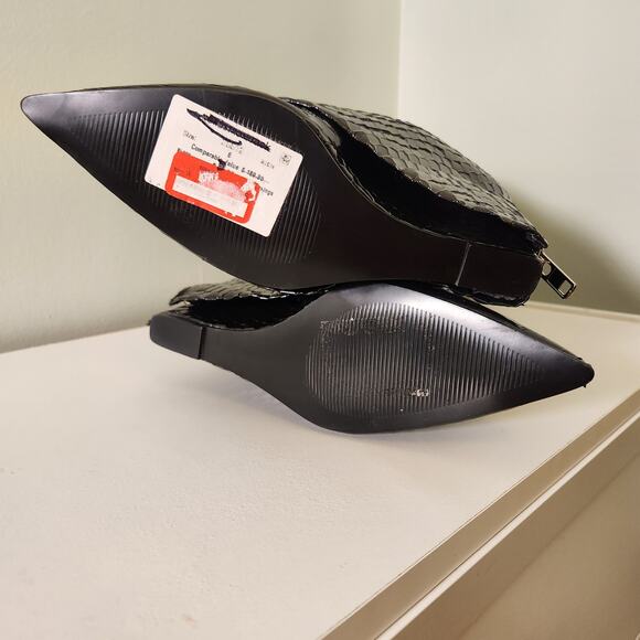 STEVE MADDEN NWT Women's Black Paley Snake Embossed Boot, Size 6 - Picture 10 of 12